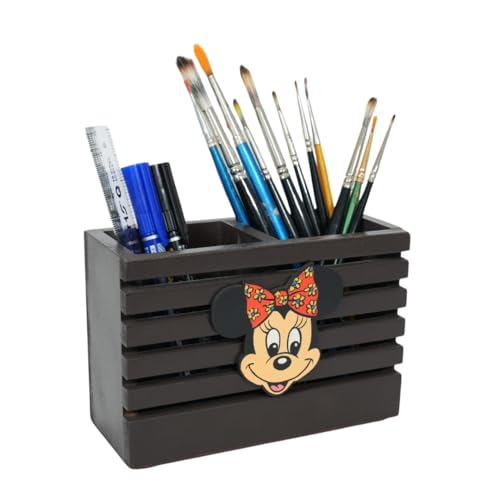 Image of Decorative Embossed Design Pencil and Pen Stand | Desk Organizer for Stationery Storage | Suitable for Office Desk, Study Table, Home and Workspace Use (Design 19)