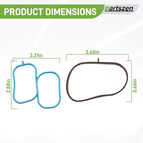 Image of MS96943 Intake Plenum Gaskets Fit for Nissan Frontier Xterra Pathfinder NV1500 NV2500 NV3500 4.0L V6 DOHC for Suzuki Equator 2005-2014