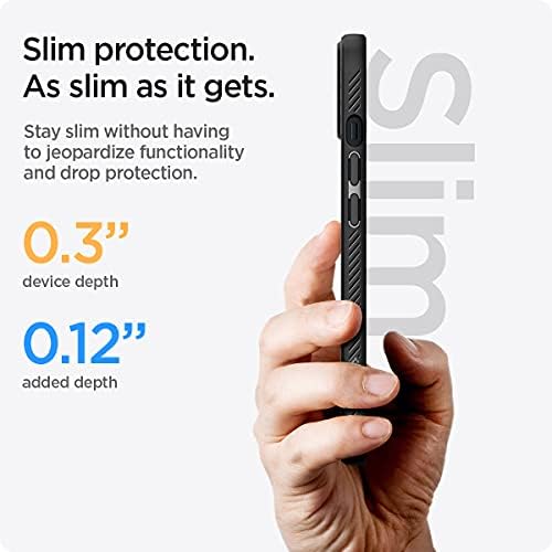 Spigen Liquid Air Case Compatible with iPhone 13 mini - Matte Black