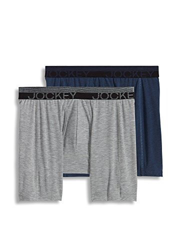 Boxer briefs Jockey elásticos y transpirables pack de 2 en gris XL