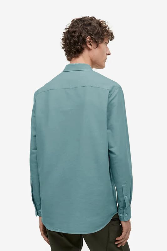 Image of BE ACTIVE Men's Oxford Cotton Lycra Casual Shirt || Men Stylish Shirt || Full Sleeves || Simple Shirt for Men || Timeless Style & Comfort