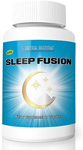 Sleep Fusion from Critical Nutrition is an All-Natural Sleep Aid Supplement Comes with Melatonin, Chamomile, Passion Flower, Vitamin B6 & Magnesium for Maximum Results (1 Month Supply)
