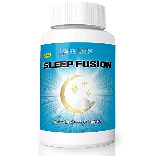 Sleep Fusion from Critical Nutrition is an All-Natural Supplement Comes with Melatonin, Chamomile, Passion Flower, Vitamin B6 & Magnesium for Maximum Results (1 Month Supply)