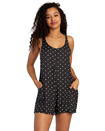 RVCA Women's Standard Romper, Marina Coverup/Black Stripe, Small