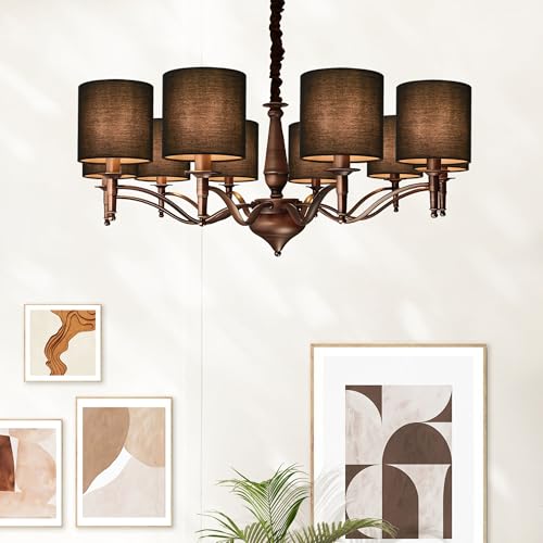 LAMPWELL KIKI — Conjunto de 2 minicarandelas de tambor, abajur de encaixe para candeeiros de mesa, a