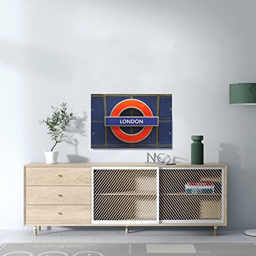 Panneau métro London tableau décoratif Angleterre 60x40 - 3