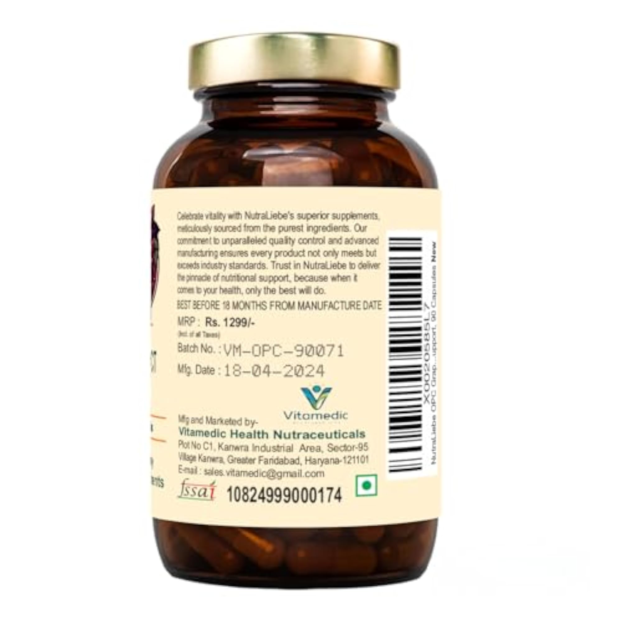 OPC Grape Seed Extract Capsules, 90 Count