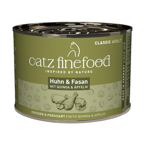 catz finefood Classic Huhn & Fasan Katzenfutter nass, 6 x 200g Dosen