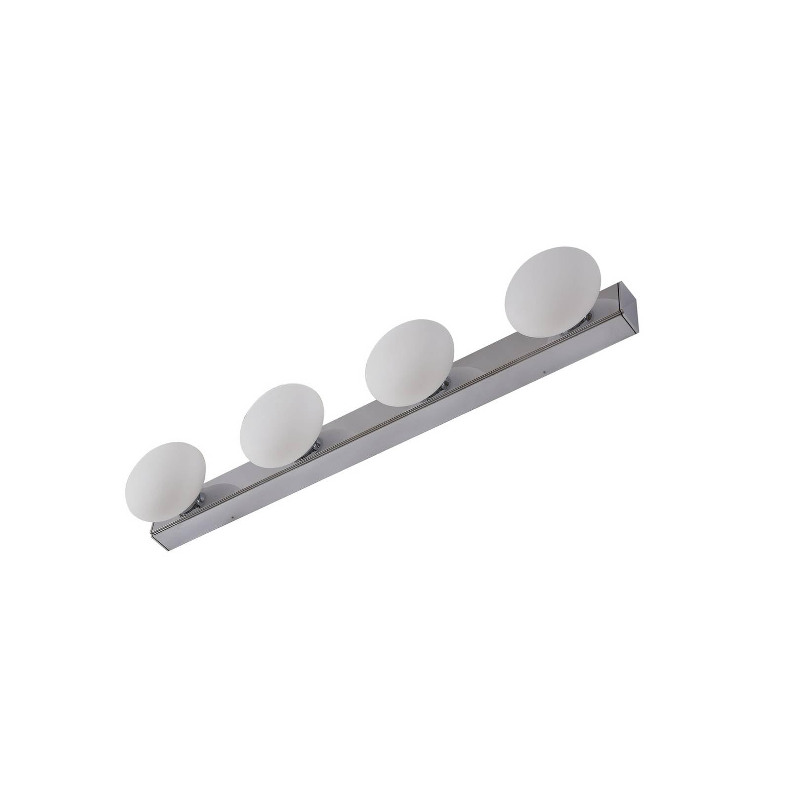 Lucande LED Wandleuchte, Wandlampe Bad Myrra (spritzwassergeschützt (Modern) in Chrom aus Aluminium (4 flammig) - Wandleuchten Spiegelleuchte Badezimmer Wandbeleuchtung Badezimmerleuchte