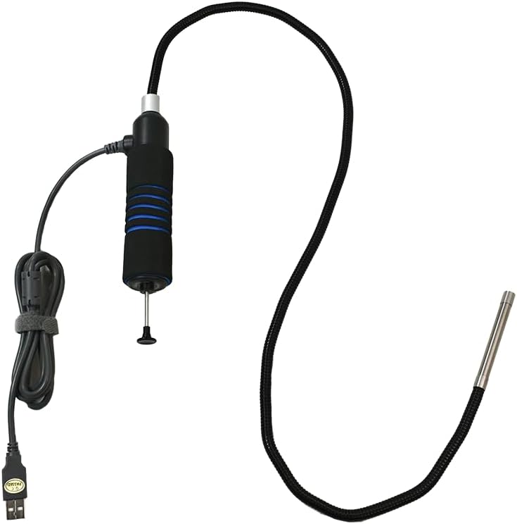 Vividia G-810U BlueEye Grabber Borescope & Retreival Tool with USB Camera, LED Lights, Detachable Magnet Ring, 8mm Diameter Semi-Rigid Probe (G-810U (1 Meter Long, Borescope Only))