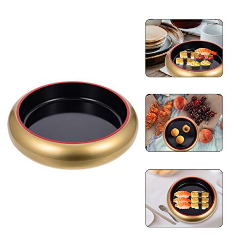 Plato redondo plástico para sushi y sashimi miniatura 3