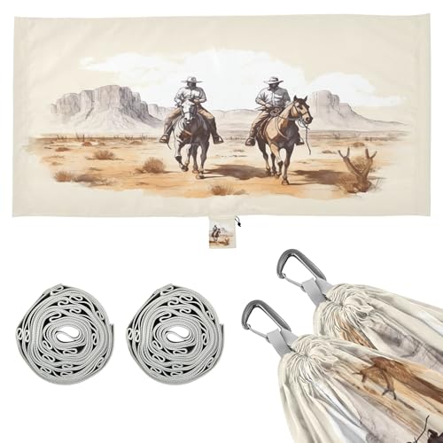 Takiito Retro Cowboy Hammock 330 lb Capacity Travel Camping Hammock with Tree Straps, Portable Lightweight for Outdoor Beach Backpacking Backyard Patio