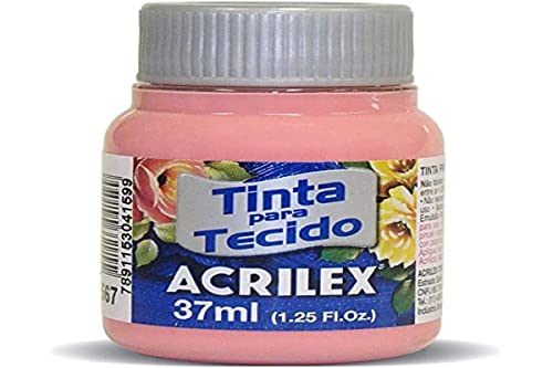 Tinta Para Tecido Fosca, Acrilex, Rosa Chá, 37 ml