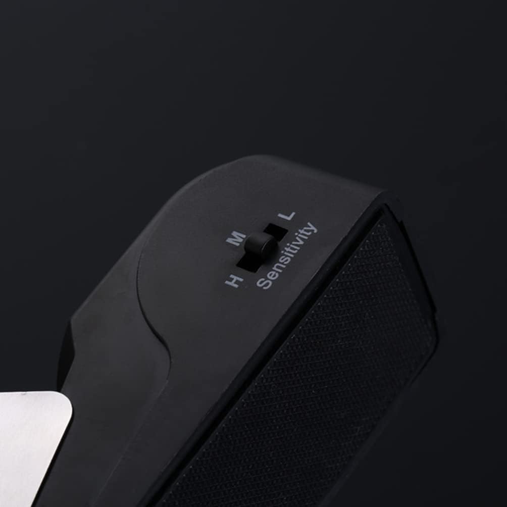 FOMIYES Door Stopper Wedge Alarm 2 Pack Black Door Stopper Alarms for Home Security (Battery Not Included)