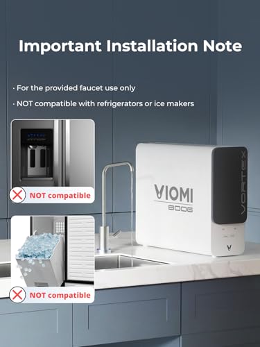 Image of VIOMI 800GPD PFAS Reduction Reverse Osmosis System, NSF /ANSI 42, 53 and 372 Certified, 9-Stage & 48 Months Filter, Tankless RO Water Filter System Under Sink, Smart LED Reminder, Incl. 1 Extra Filter