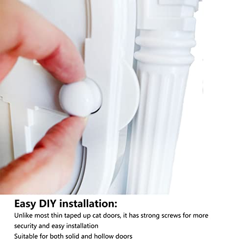 Porta Interna para Animais de Estimação, Sem Abas, Durável, ABS, Fácil Instalação Faça você Mesmo, P