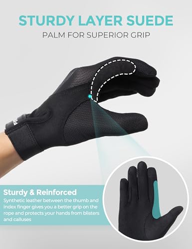 image for FitsT4 Sports Horse Riding Gloves Equestrian Women Mesh Breathable Glo