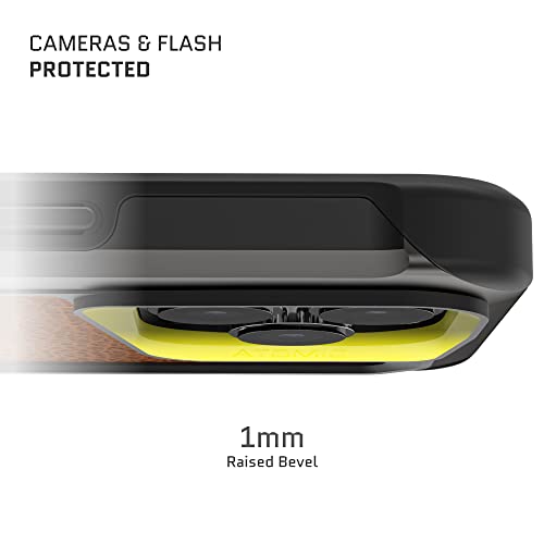 Ghostek Atomic Slim Leather Magsafe Iphone 14 Case With Gunmetal Aluminum Metal Bumper Shockproof Heavy Duty Protection Phone Cover Designed For 2022 Apple Iphone14 (6.1 In) (Brown Leather - Gunmetal) #TOP2