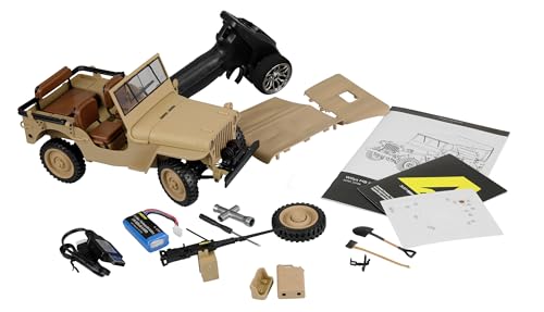 Jeep Willys MB télécommandée 1:14 pour explorer les dunes et chemins de sable