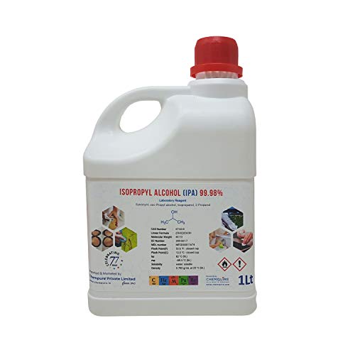 Image of Chempure ISOPROPYL ALCOHOL [IPA] 99.98% Pure (CH3)2CHOH CAS: 67-63-0 (1, 1 Lt)