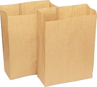 20 x Alina 25L Compostable Paper Pedal Bin Bag / Food Box Liner / Biodegradable Brown 25 Litre Paper Sack (20 bags)