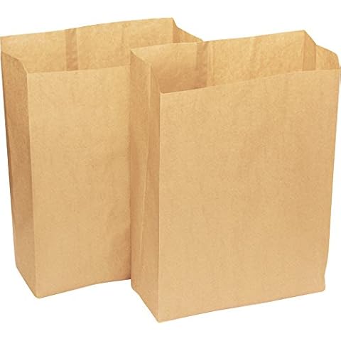 Alina 20 x 25L Compostable Paper Pedal Bin Bag/Food Box Liner/Biodegradable Brown 25 Litre Paper Sack (20 bags) Cover