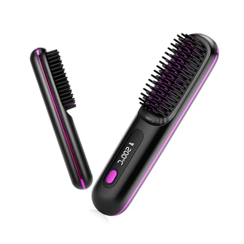 IGEAIIE Cordless Hair Straightener Comb, MCH Ceramic