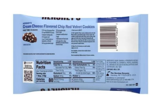 Miniatura 2 de Hershey - Chips para hornear blancos con sabor a queso crema, 8 onzas, paquete de 2 con adhesivo Exit 28 Bargains