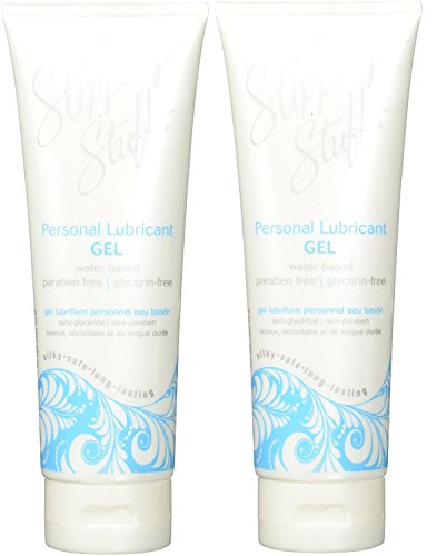 Water-based Silky Safe Longlasting Personal Lubricant GEL by Slippery Stuff aESCtM, 2 Pack (8 oz)