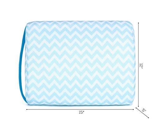 image for Kenley Hot Tub Booster Seat for Adults - Weighted Pillow for Bathtub, 