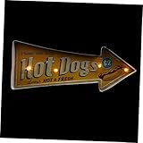 Illuminazione direzionale per hot dog: molto multifunzionale, una luce, anche una decorazione da parete, un pannello luminoso