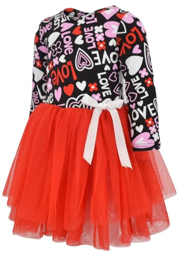Image of Girls Long Sleeve Tulle Tutu Dresses for Kid and Toddler