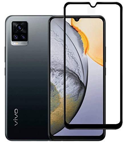 11D Tempered Glass Compatible For VIVO V20 / V20 SE With Edge To Edge Coverage Oleophobic Coating|9H Hardness| Fast Exhaust| With Wet And Dry Wipes And Microfibre Cloth