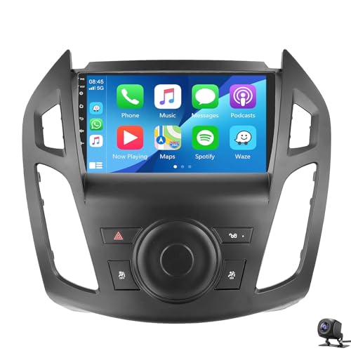 Autoradio Android Ford Transit Connect 2013-2018 avec CarPlay sans fil et caméra de recul AHD