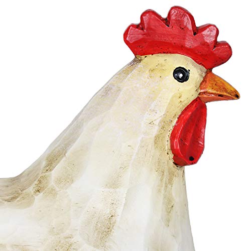 Exhart Garden Sculpture, Solar Hen Garden Statue, Led Light, Outdoor Lawn And Yard Decoration, 10 X 6 X 9 Inch #TOP5