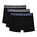Produktbild Ben Sherman Herren Men's Boxer Shorts in Black | Soft Touch Cotton Rich Trunks with Elasticated Waistband Boxershorts, Black,