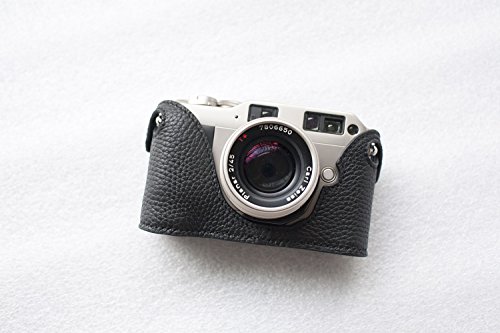 Sac photo en cuir Contax G1 noir idéal pour vos reportages de rue urbains