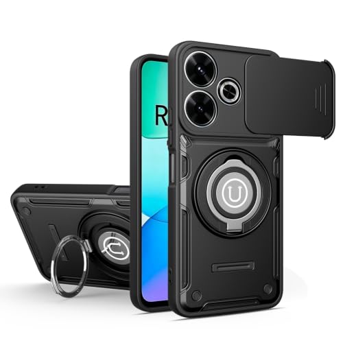 Coque Poco M6 Plus avec cache caméra coulissant et support