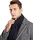 DiaryLook Herren Herbst Baumwolle kariert Schal- Winter Jungen Warm Lange Scarf mit Luxuriöse,Dunkelgrau