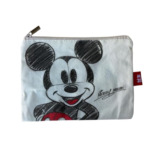 ARDITEX, Topolino Borsa Da Toilette, Astuccio da Toilette per Trucco, Beauty Case per Bambini in Tessuto con Cerniera, ideale per organizzare Cosmetici o Piccoli Oggetti, Cotone Resistente,22,5x16cm