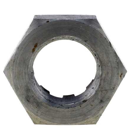 Reidl Kronenmuttern niedrige Form M 30 x 2 mm DIN 979 04 Au (Stahl - gedreht) blank 10 Stück