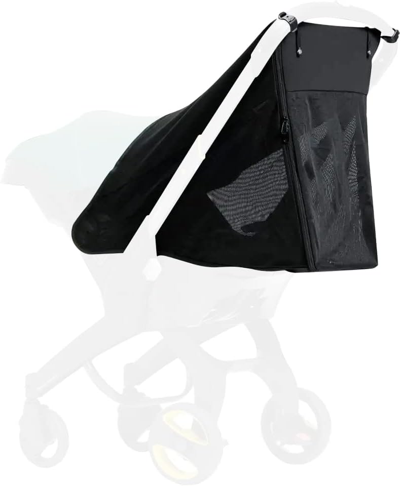 iNszkoos 360° Full Coverage Stroller Sun Shade Compatible with Doona Baby Stroller & Carseat, Pram Sun Protection Canopy, Anti-UV Stroller Blackout Cover Shield, Stroller Sun Cover Mosquito Net 5 41U5nAQmJIL. AC SL1000