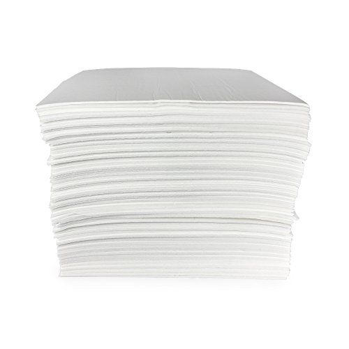 Absorbent Specialty Products Puch100 Absorbent Pad, White, 100 Pack #TOP16