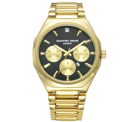 Montre chronographe Geoffrey Beene homme en acier inoxydable étanche