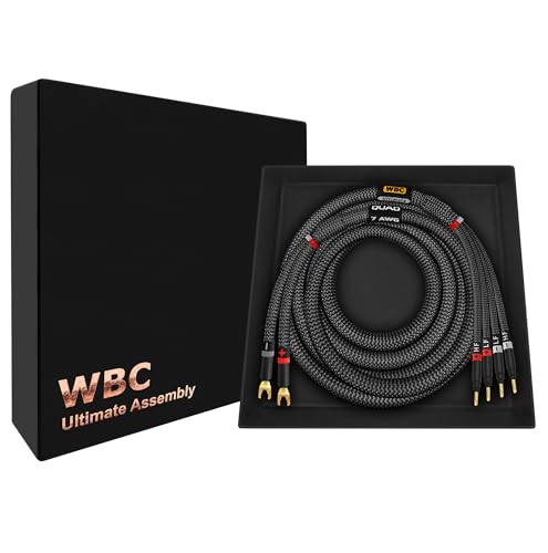 Cable de altavoz con conectores de pala Eminence Gold y bananas para un sonido Hi-Fi sin pérdidas