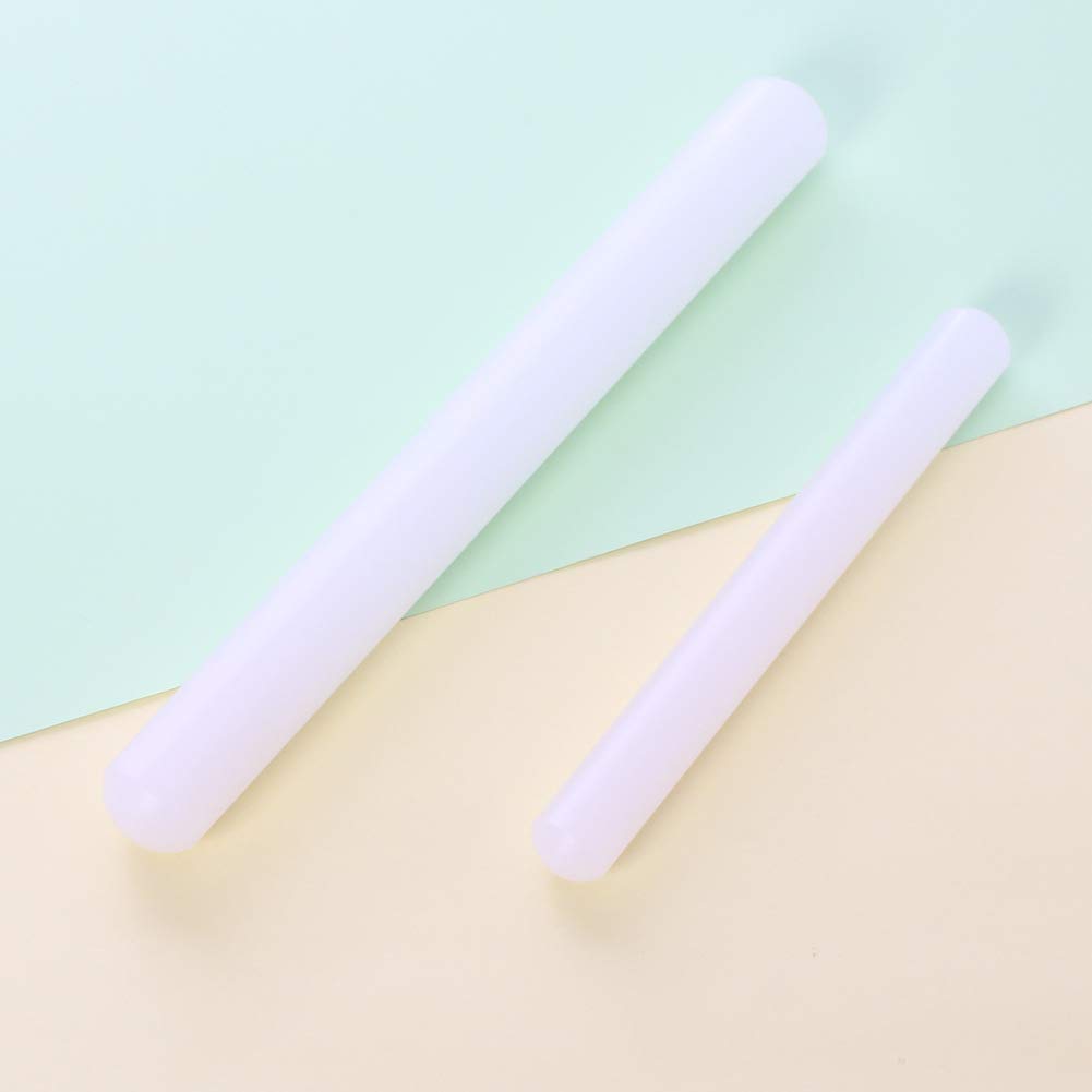 1 Piece PP Plastic Rolling Pin Fondant Rolling Pin Non-Stick Dough Roller Fondant Roller Pastry Roller Clay Roller Clay Rolling Pins for Dough Fondant Cookie Pastry Pizza Clay, 23 x 2.5cm - Image 5