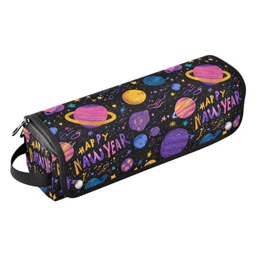 Bolsa organizadora para herramientas de cabello New Year Planet morada, resistente al agua y con gran capacidad para planchas, rizadores, secadores y accesorios miniatura 1