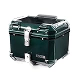 CODEM バイク リアボックス 45L 大容量 トップケース ABS 軽量 純正同色 バイクボックス 四角 耐衝撃 防犯対策 キーロック可能 取付ベース 簡単脱着 汎用 スーパーカブ/リトルカブ等 防水 防塵 バックレスト付き ツーリング/通勤/デリバリーも適 日本語取扱説明書付き