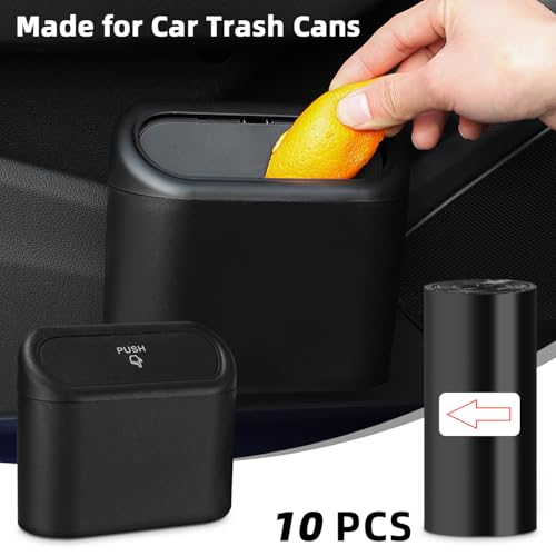 Müllbeutel, 200 Stück 10 Rollen Klein Müllbeutel für Auto Mini Müllbeutel Müllsäcke für Auto Haushalt Lebensmittel Küche Schwarz