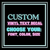 Handmade/Custom Car, Mirror, Wall Decal-Choose Color & Size-Add Text